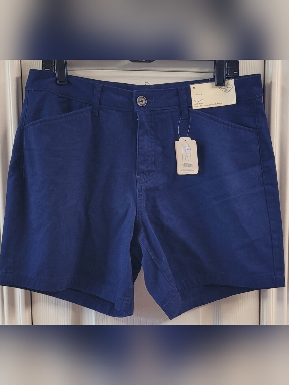 Women's Navy Blue Casual Shorts